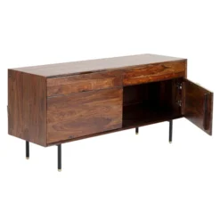 Sheesham Hout Dressoir 140 Cm -BEPUREHOME Winkel kare design ravello dressoir van sheeshamhout 140 cm 07