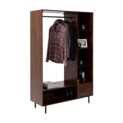 Open Kledingkast Van Sheesham -BEPUREHOME Winkel kare design ravello open kledingkast van sheesham 04