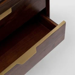 Smalle Vitrinekast Sheeshamhout -BEPUREHOME Winkel kare design ravello smalle vitrinekast sheeshamhout 09