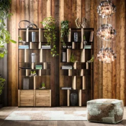 Industriele Open Kast -BEPUREHOME Winkel kare design storm industriele open kast 05