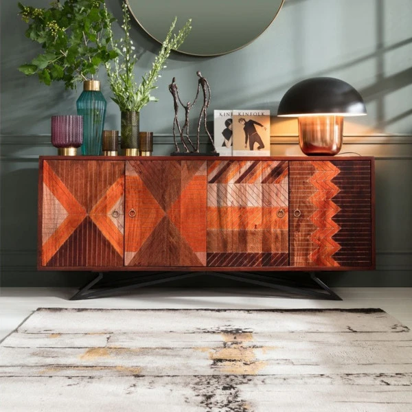 Houten Dressoir Indianen 4 Houten Dressoir Indianen - Afbeelding 2