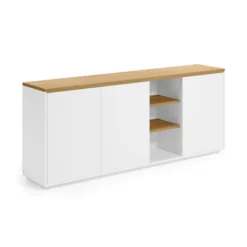 Wit Dressoir Met Eiken Blad