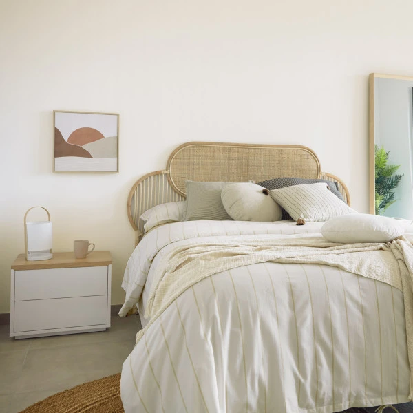 Wit Nachtkastje Met Eiken Blad 5 Wit Nachtkastje Met Eiken Blad - Afbeelding 3