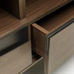 Walnoot Tv-meubel -BEPUREHOME Winkel kave home cutt modern walnoot tv meubel 07