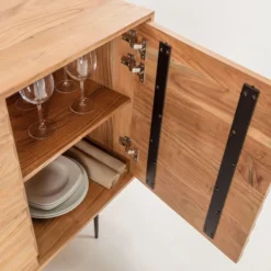 Design Dressoir Massief Hout -BEPUREHOME Winkel kave home delsie dressoir van licht hout 06