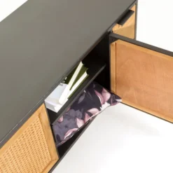 Zwart Tv-meubel Met Webbing 20 Zwart Tv-meubel Met Webbing -BEPUREHOME Winkel kave home kyoko zwart tv meubel met webbing 07