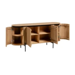 Ovaal Dressoir Van Mango Hout -BEPUREHOME Winkel kave home licia ovaal dressoir van mangohout 03