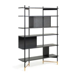 Zwart Essenhouten Wandrek