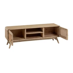 Rotan Tv-meubel Hout -BEPUREHOME Winkel kave home nalu houten tv meubel met webbing 02