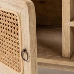 Rotan Tv-meubel Hout -BEPUREHOME Winkel kave home nalu houten tv meubel met webbing 08