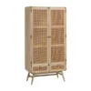 Webbing Kast Naturel Rotan 2 Webbing Kast Naturel Rotan -BEPUREHOME Winkel kave home nalu houten wandkast met webbing 01