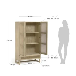 Rotan Webbing Kast 21 Rotan Webbing Kast -BEPUREHOME Winkel kave home rexit rotan webbing kast 13