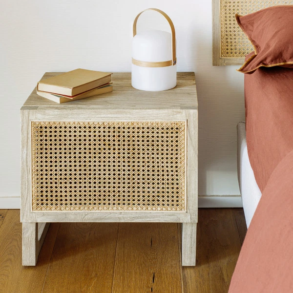 Rotan Webbing Nachtkastje 3 Rotan Webbing Nachtkastje