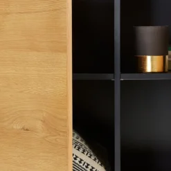 Dressoir Zwart Met Eiken -BEPUREHOME Winkel kave home savoi dressoir zwart met eiken 03