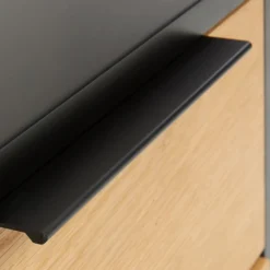 Nachtkastje Zwart Met Eiken -BEPUREHOME Winkel kave home savoi nachtkastje zwart met eiken 04