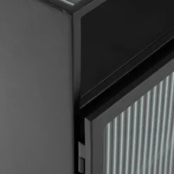 Zwart Nachtkastje Ribbelglas -BEPUREHOME Winkel kave home trixie zwart nachtkastje ribbelglas 10