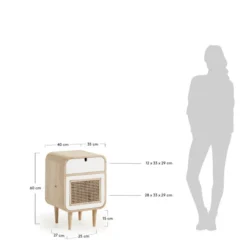 Mango Houten Nachtkastje 40x60 -BEPUREHOME Winkel laforma gerald mango houten nachtkastje 40x60 07