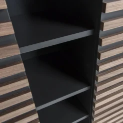 Mat Grijze Kast Met Hout -BEPUREHOME Winkel laforma mahon metalen kast met hout 04