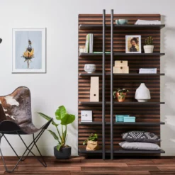 Open Wandrek Mat Grijs 9 Open Wandrek Mat Grijs -BEPUREHOME Winkel laforma mahon open metalen boekenkast 09