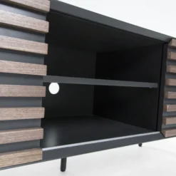 Mat Grijs Tv-meubel Met Walnoot -BEPUREHOME Winkel laforma mahon tv meubel walnoot bruin 05