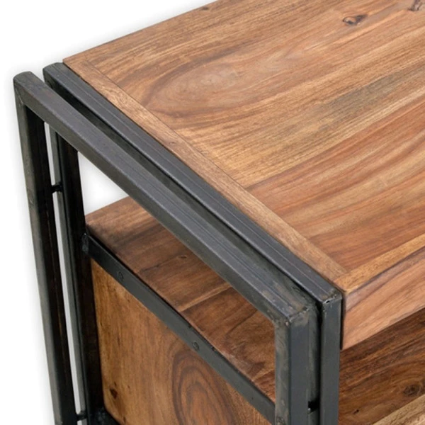 TV-meubel Sheesham Hout 160 Cm 6 TV-meubel Sheesham Hout 160 Cm - Afbeelding 4