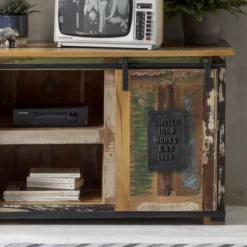 Tv-meubel Gerecycled Sloophout -BEPUREHOME Winkel lavis clenn tv meubel van gerecycled hout 02