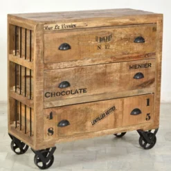 Robuuste Ladekast Industrieel -BEPUREHOME Winkel lavis porter industriele ladekast met tekst 03