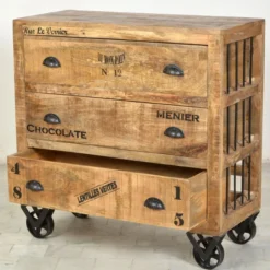 Robuuste Ladekast Industrieel -BEPUREHOME Winkel lavis porter industriele ladekast met tekst 04