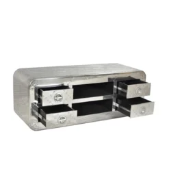 Zilver Tv-meubel Aluminium 145 Cm -BEPUREHOME Winkel lavis tv meubel witold 140 01 800x800 2 1