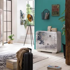 Aluminium Dressoir Zilver