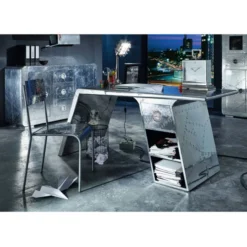 Dressoir Zilver Aluminium 11 Dressoir Zilver Aluminium -BEPUREHOME Winkel lavis witold zilveren wandkast van aluminium 03