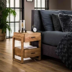 Mangohouten Nachtkastje 2 Lades 6 Mangohouten Nachtkastje 2 Lades -BEPUREHOME Winkel mangohouten nachtkastje 2 lades gobi giani 01 1 1