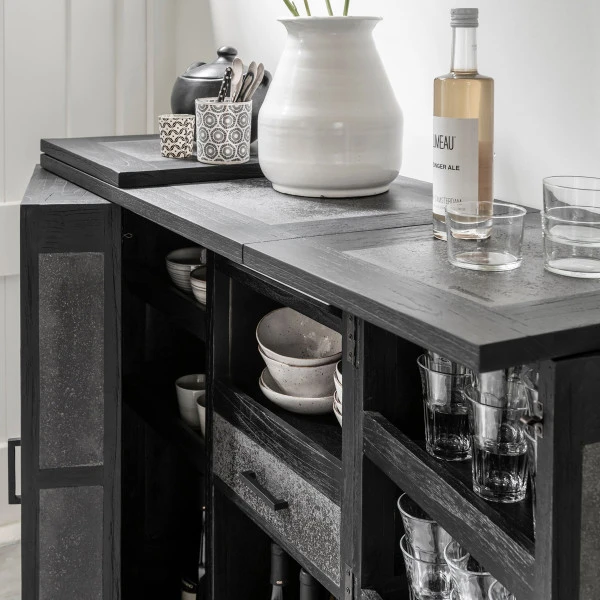 Zwarte Drankkast Bartafel 11 Zwarte Drankkast Bartafel - Afbeelding 9