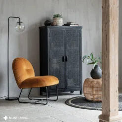 Zwarte Kast Met Rotan -BEPUREHOME Winkel must living provence zwarte kast met rotan 04