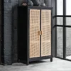 Zwarte Kast Met Rotan Naturel -BEPUREHOME Winkel must living provence zwarte kast met rotan naturel 01 1