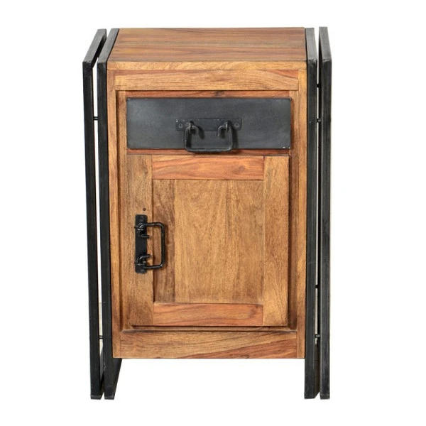 Nachtkastje Van Sheeshamhout Dicht 3 Nachtkastje Van Sheeshamhout Dicht