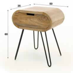 Nachtkastje Met Ronde Hoeken Mango Hout -BEPUREHOME Winkel nachtkastje met ronde hoeken mango hout barrel giani 04