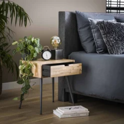 Nachtkastje Teakhout Greywash -BEPUREHOME Winkel nachtkastje teakhout greywash teca giani 02 1