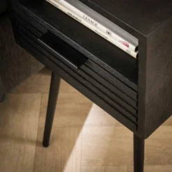 Nachtkastje Zwart Mangohout -BEPUREHOME Winkel nachtkastje zwart mangohout marina giani 03