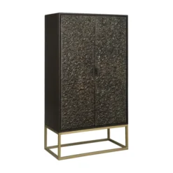 Zwarte Wandkast Met Goud