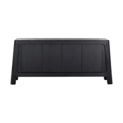 Zwart 4-deurs Dressoir