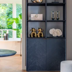 Zwarte Vakkenkast Met Visgraat 20 Zwarte Vakkenkast Met Visgraat -BEPUREHOME Winkel richmond interiors blackbone zwarte vakkenkast met visgraat 010