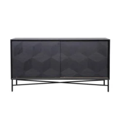 Dressoir Van Zwart Hout -BEPUREHOME Winkel richmond interiors blax dressoir van zwart hout 03