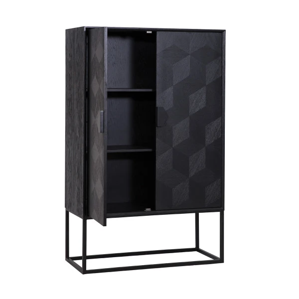 Grote Kast Zwart Hout 5 Grote Kast Zwart Hout - Afbeelding 3