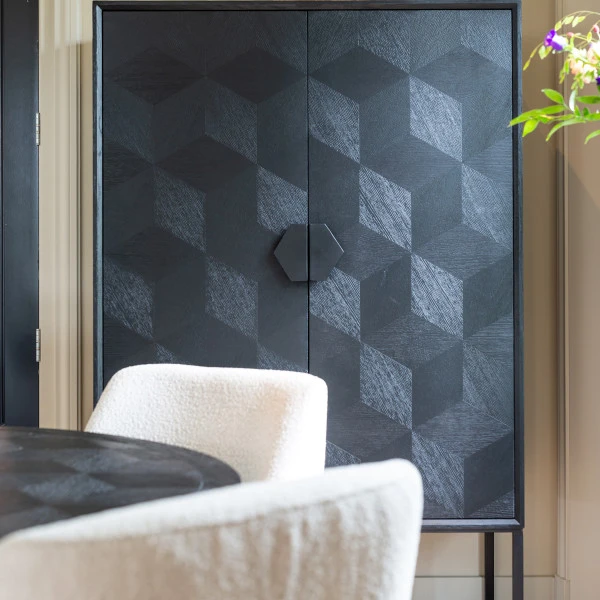 Grote Kast Zwart Hout 8 Grote Kast Zwart Hout - Afbeelding 6