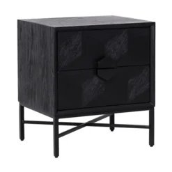 Zwart Nachtkastje Van Hout 13 Zwart Nachtkastje Van Hout -BEPUREHOME Winkel richmond interiors blax zwart nachtkastje van hout 01