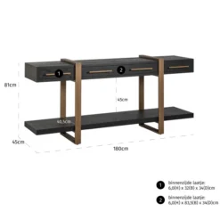 Dressoir Donker Eiken 17 Dressoir Donker Eiken -BEPUREHOME Winkel richmond interiors cambon dressoir donker eiken 06