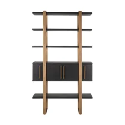 Wandkast Hout En Goud