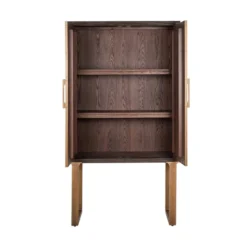 Wandkast Donker Hout Messing -BEPUREHOME Winkel richmond interiors cromford mill wandkast donker hout 02
