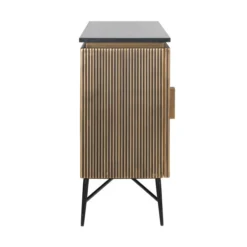 Dressoir Goud Met Marmer -BEPUREHOME Winkel richmond interiors ironville dressoir goud met marmer 02